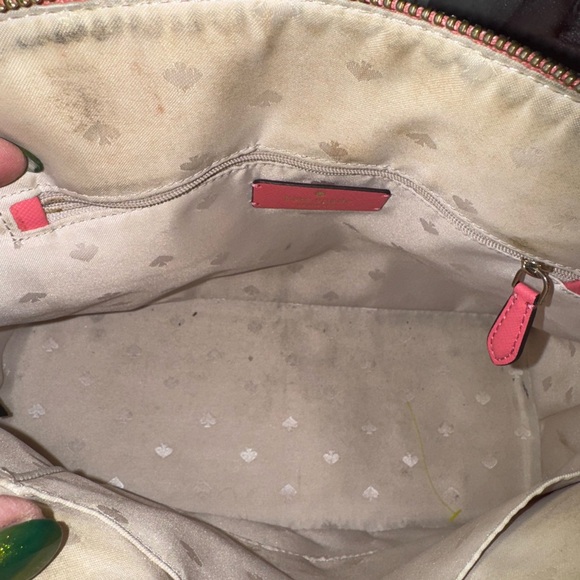 Kate Spade Pink Satchel with custom painted Bubblegum Girl Art One of A Kind - Picture 7 of 8